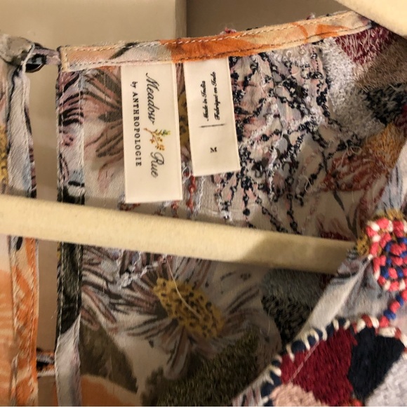 Anthropologie Meadow Rue Espalier Embroidered Tunic Dress, sz M - Picture 10 of 10